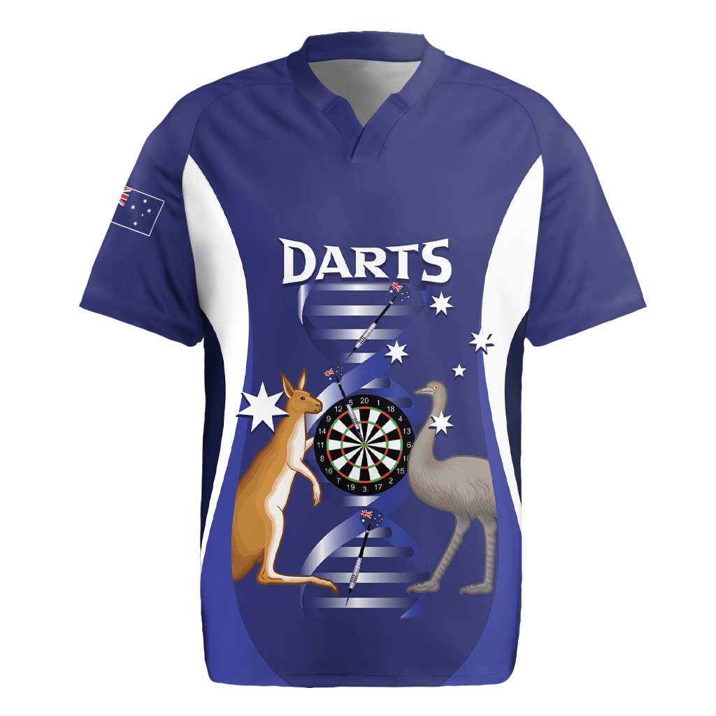 Personalised Australia Darts Rugby Jersey Aussie Its In My DNA Flag Color - Aussie Hoodie