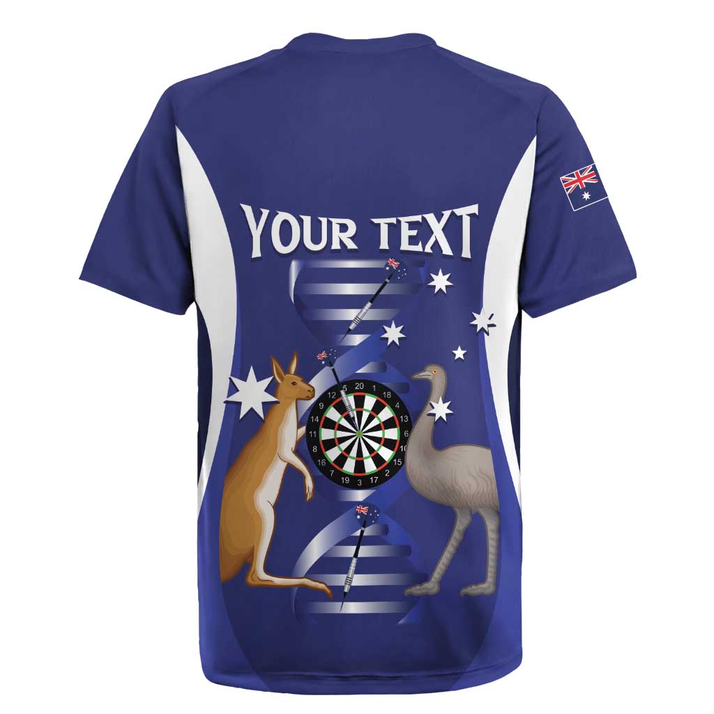 Personalised Australia Darts Rugby Jersey Aussie Its In My DNA Flag Color - Aussie Hoodie