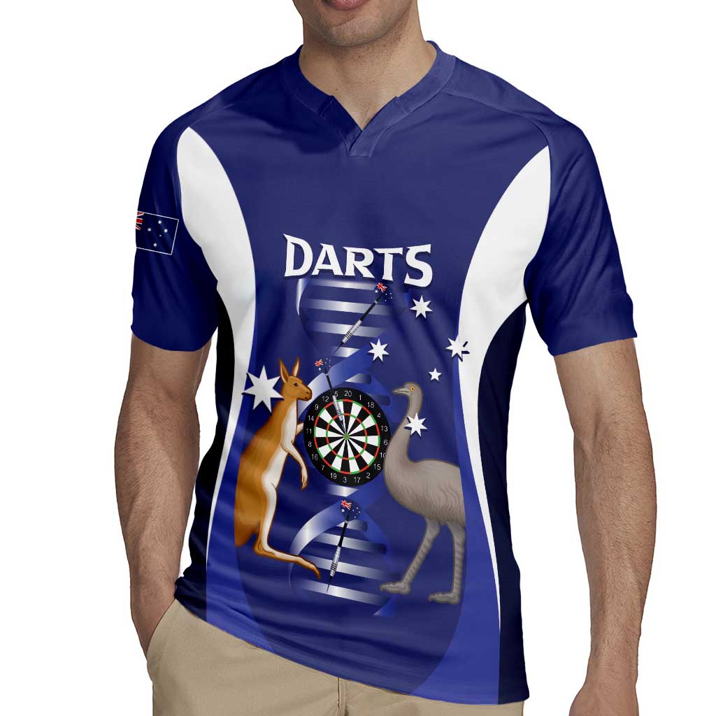 Personalised Australia Darts Rugby Jersey Aussie Its In My DNA Flag Color - Aussie Hoodie