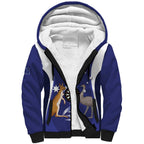 Personalised Australia Darts Sherpa Hoodie Aussie Its In My DNA Flag Color - Aussie Hoodie