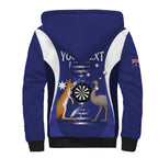 Personalised Australia Darts Sherpa Hoodie Aussie Its In My DNA Flag Color - Aussie Hoodie
