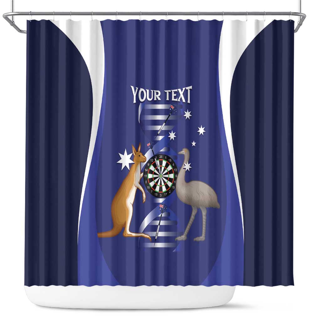 Personalised Australia Darts Shower Curtain Aussie Its In My DNA Flag Color - Aussie Hoodie