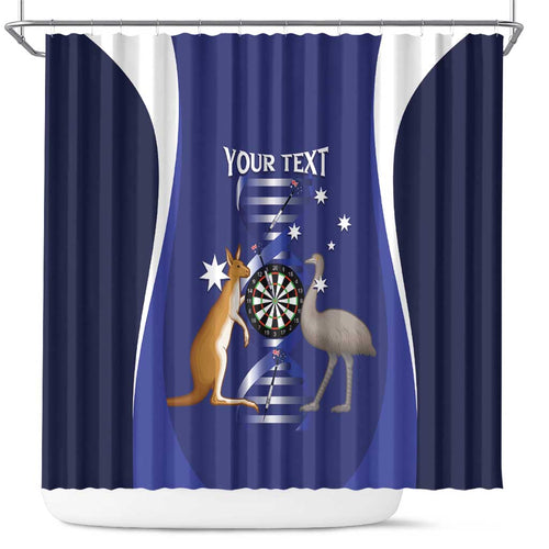 Personalised Australia Darts Shower Curtain Aussie Its In My DNA Flag Color - Aussie Hoodie