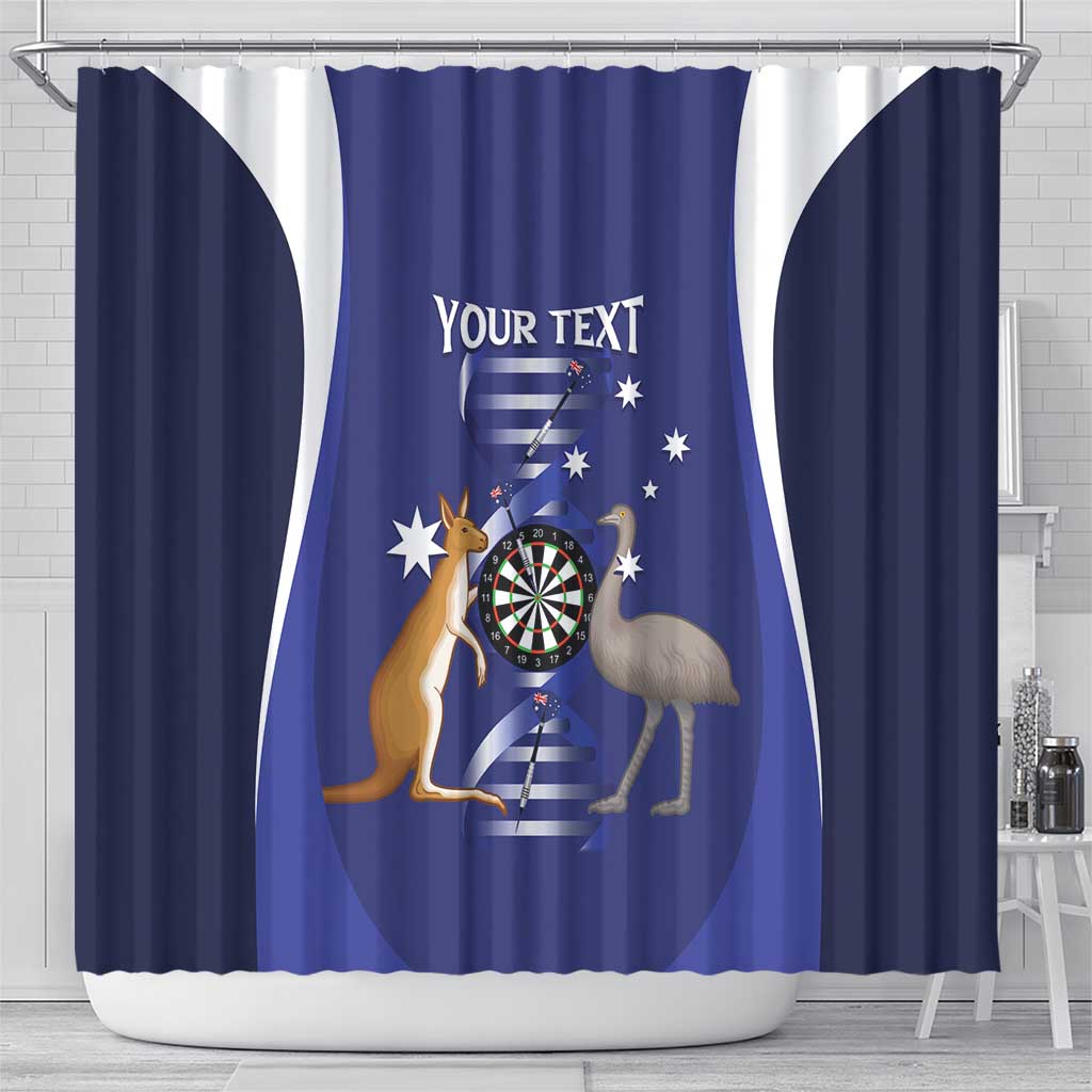 Personalised Australia Darts Shower Curtain Aussie Its In My DNA Flag Color - Aussie Hoodie