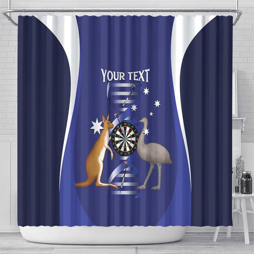 Personalised Australia Darts Shower Curtain Aussie Its In My DNA Flag Color - Aussie Hoodie