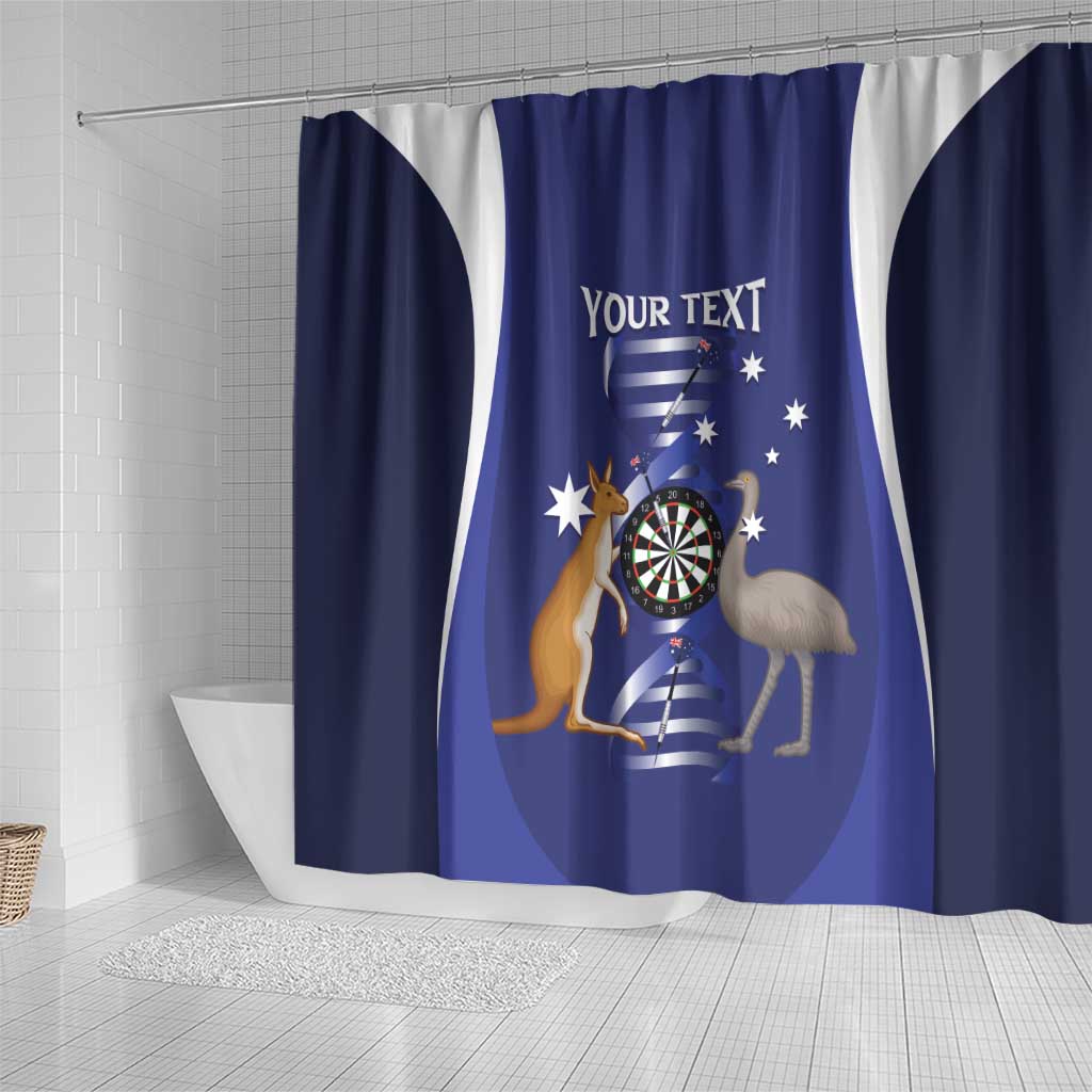 Personalised Australia Darts Shower Curtain Aussie Its In My DNA Flag Color - Aussie Hoodie