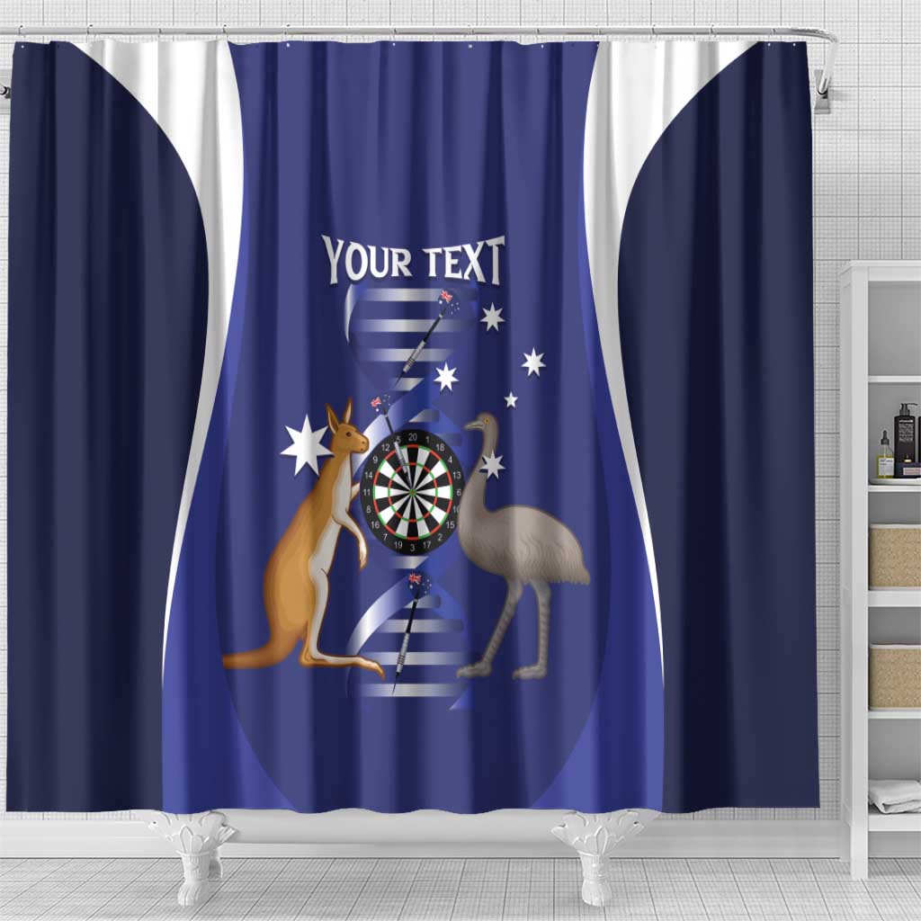 Personalised Australia Darts Shower Curtain Aussie Its In My DNA Flag Color - Aussie Hoodie
