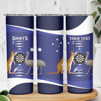 Personalised Australia Darts Skinny Tumbler Aussie Its In My DNA Flag Color - Aussie Hoodie