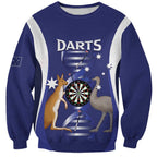 Personalised Australia Darts Sweatshirt Aussie Its In My DNA Flag Color - Aussie Hoodie