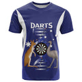 Personalised Australia Darts T Shirt Aussie Its In My DNA Flag Color - Aussie Hoodie