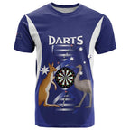 Personalised Australia Darts T Shirt Aussie Its In My DNA Flag Color - Aussie Hoodie