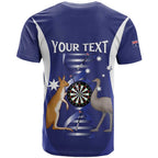 Personalised Australia Darts T Shirt Aussie Its In My DNA Flag Color - Aussie Hoodie