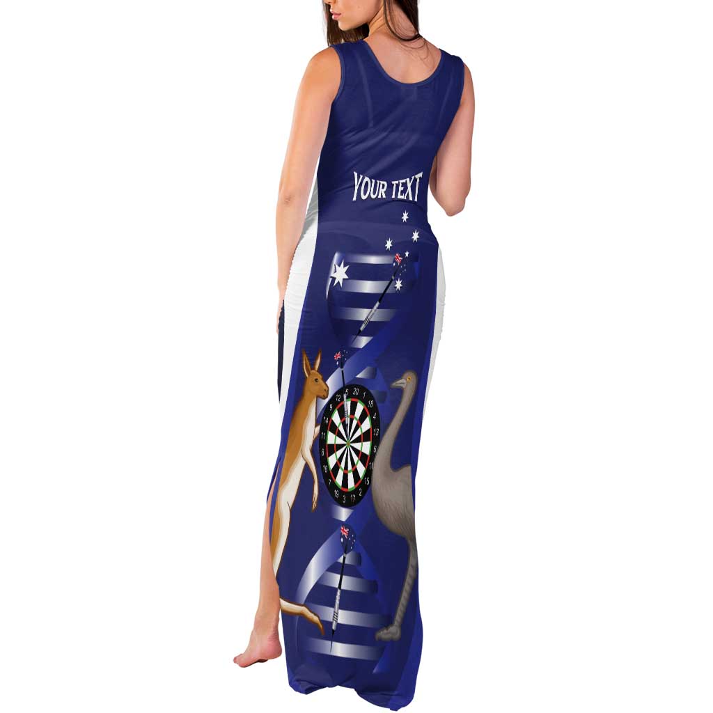 Personalised Australia Darts Tank Maxi Dress Aussie Its In My DNA Flag Color - Aussie Hoodie