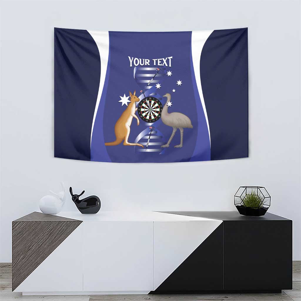 Personalised Australia Darts Tapestry Aussie Its In My DNA Flag Color - Aussie Hoodie