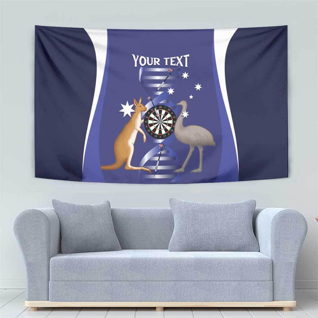 Personalised Australia Darts Tapestry Aussie Its In My DNA Flag Color - Aussie Hoodie