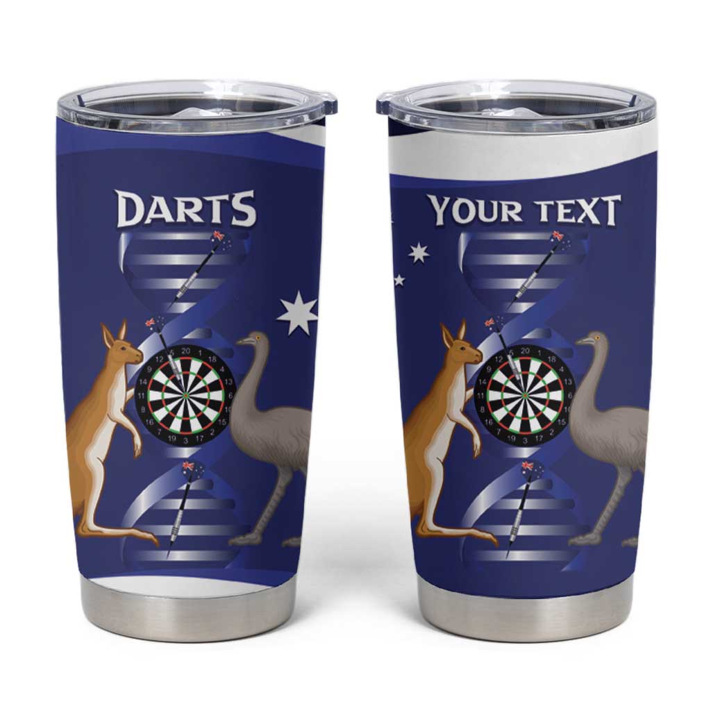 Personalised Australia Darts Tumbler Cup Aussie Its In My DNA Flag Color - Aussie Hoodie