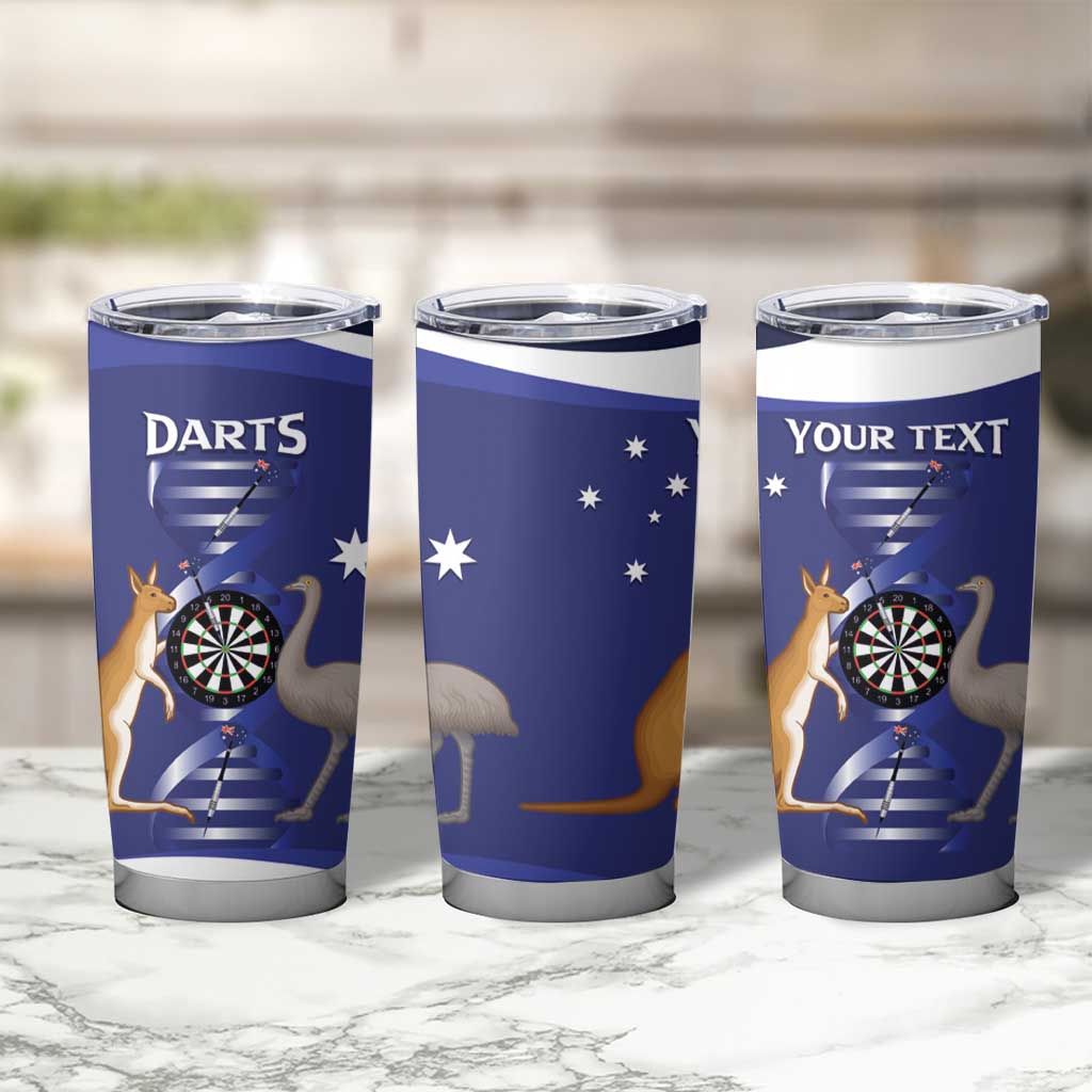 Personalised Australia Darts Tumbler Cup Aussie Its In My DNA Flag Color - Aussie Hoodie
