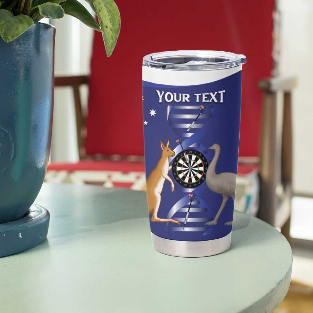 Personalised Australia Darts Tumbler Cup Aussie Its In My DNA Flag Color - Aussie Hoodie