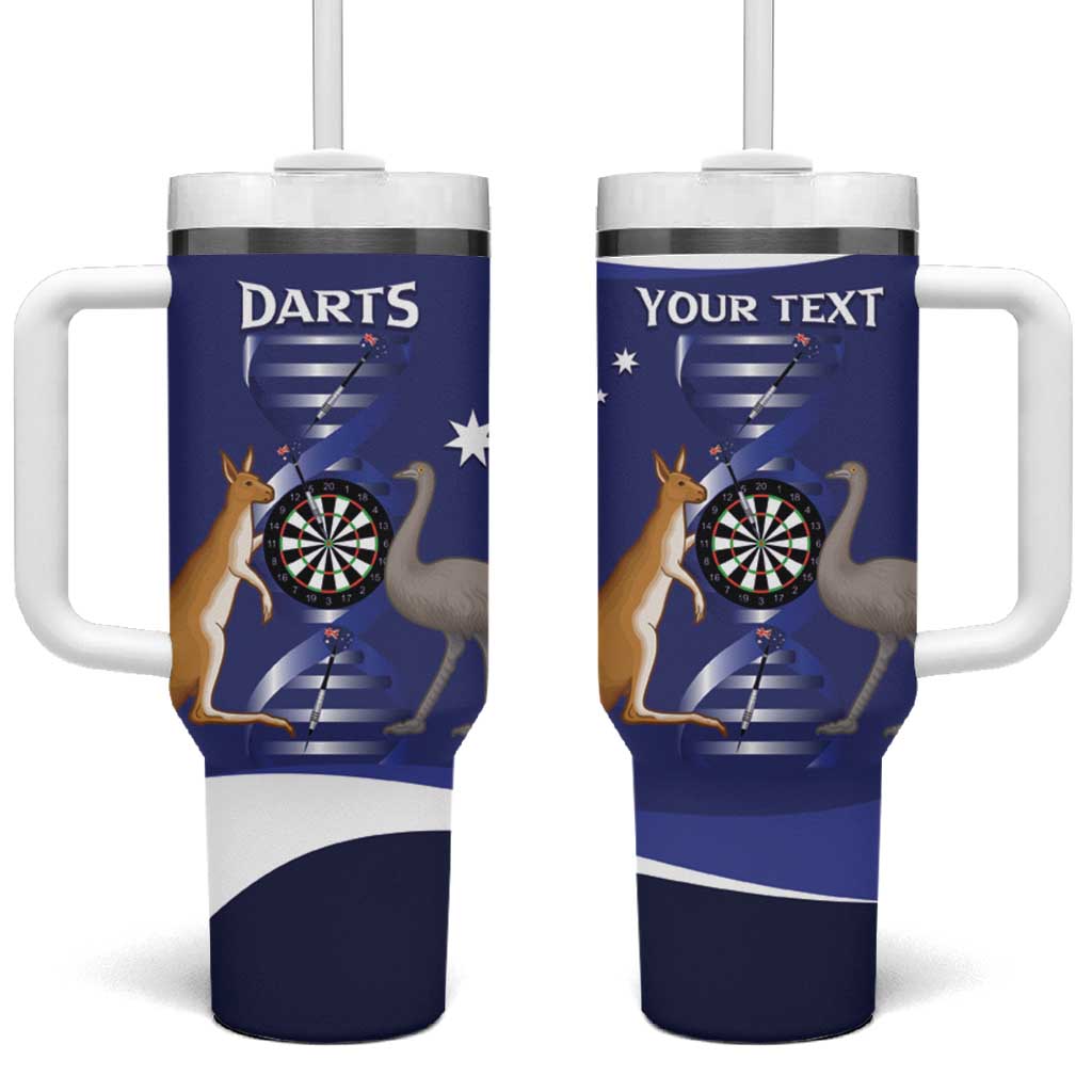 Personalised Australia Darts Tumbler With Handle Aussie Its In My DNA Flag Color - Aussie Hoodie