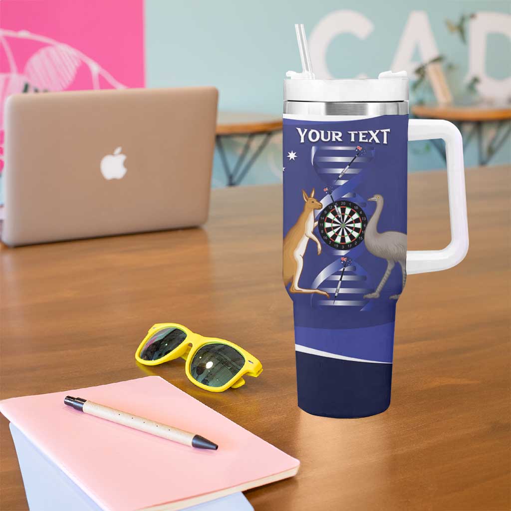 Personalised Australia Darts Tumbler With Handle Aussie Its In My DNA Flag Color - Aussie Hoodie