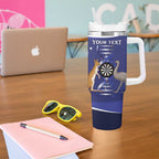 Personalised Australia Darts Tumbler With Handle Aussie Its In My DNA Flag Color - Aussie Hoodie