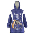 Personalised Australia Darts Wearable Blanket Hoodie Aussie Its In My DNA Flag Color - Aussie Hoodie