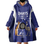 Personalised Australia Darts Wearable Blanket Hoodie Aussie Its In My DNA Flag Color - Aussie Hoodie