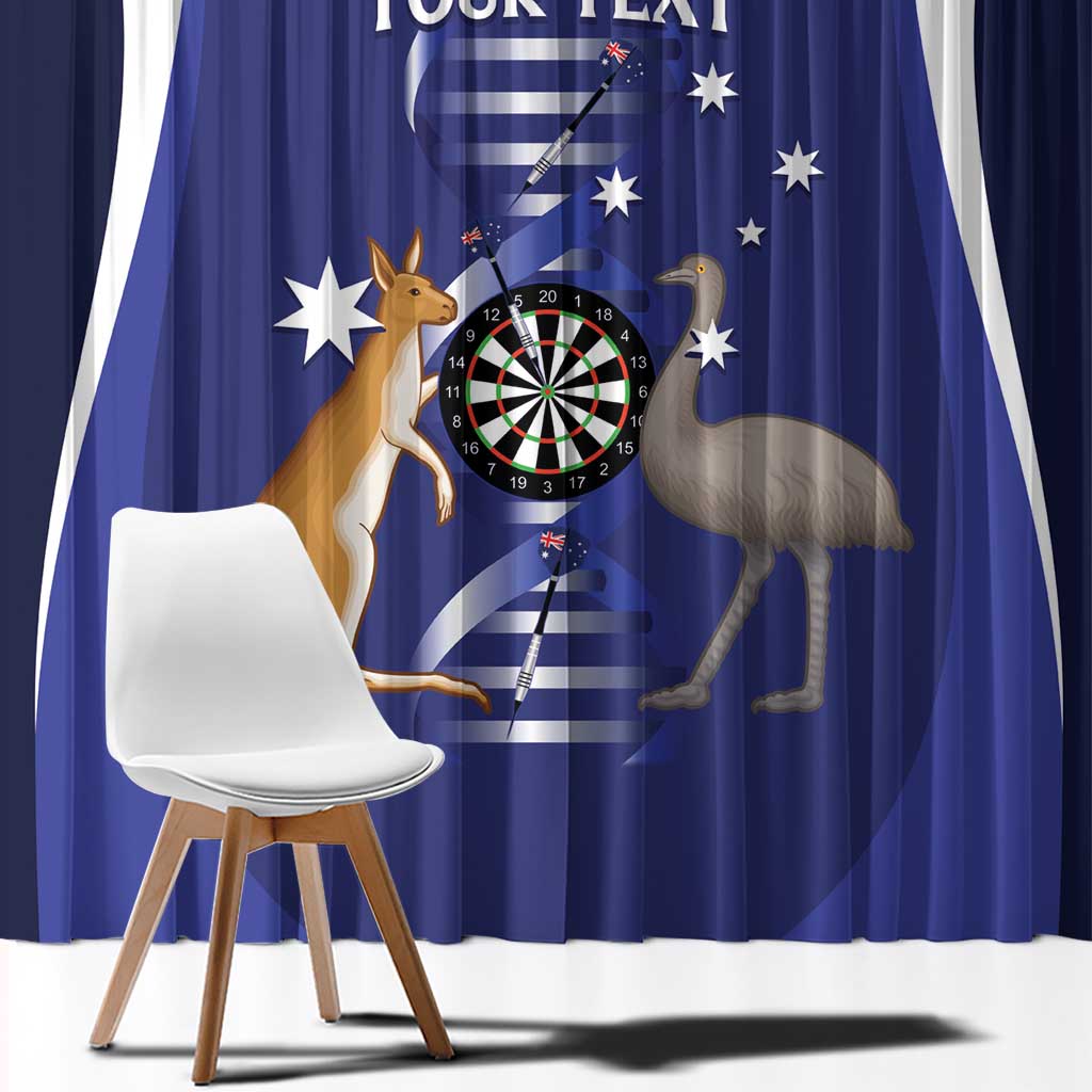 Personalised Australia Darts Window Curtain Aussie Its In My DNA Flag Color - Aussie Hoodie