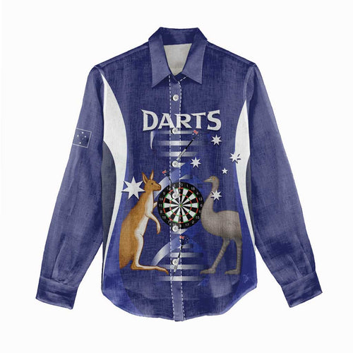Personalised Australia Darts Women Casual Shirt Aussie Its In My DNA Flag Color - Aussie Hoodie