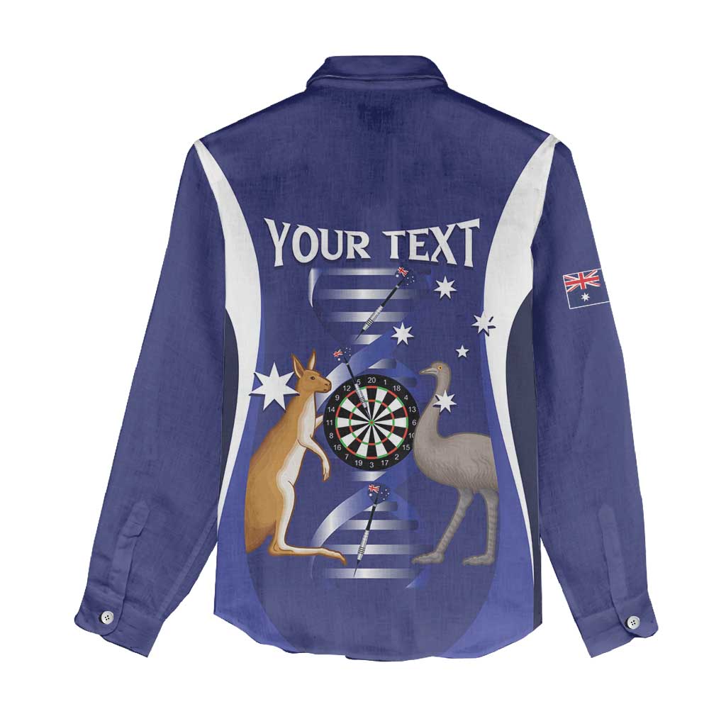 Personalised Australia Darts Women Casual Shirt Aussie Its In My DNA Flag Color - Aussie Hoodie
