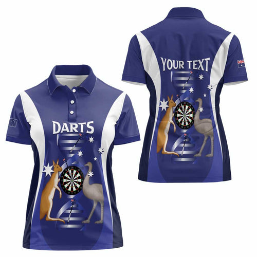 Personalised Australia Darts Women Polo Shirt Aussie Its In My DNA Flag Color - Aussie Hoodie
