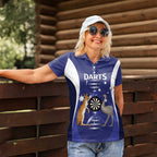 Personalised Australia Darts Women Polo Shirt Aussie Its In My DNA Flag Color - Aussie Hoodie