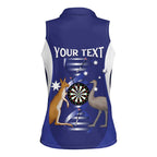 Personalised Australia Darts Women Sleeveless Polo Shirt Aussie Its In My DNA Flag Color - Aussie Hoodie