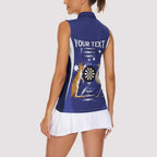 Personalised Australia Darts Women Sleeveless Polo Shirt Aussie Its In My DNA Flag Color - Aussie Hoodie