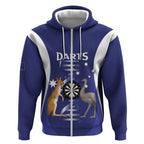 Personalised Australia Darts Zip Hoodie Aussie Its In My DNA Flag Color - Aussie Hoodie