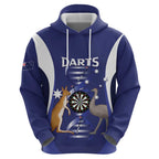Personalised Australia Darts Zip Hoodie Aussie Its In My DNA Flag Color - Aussie Hoodie
