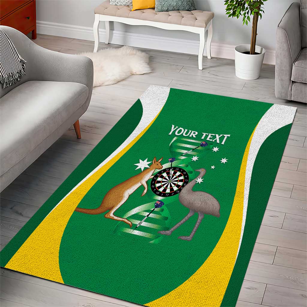 Personalised Australia Darts Area Rug Aussie Its In My DNA National Color - Aussie Hoodie