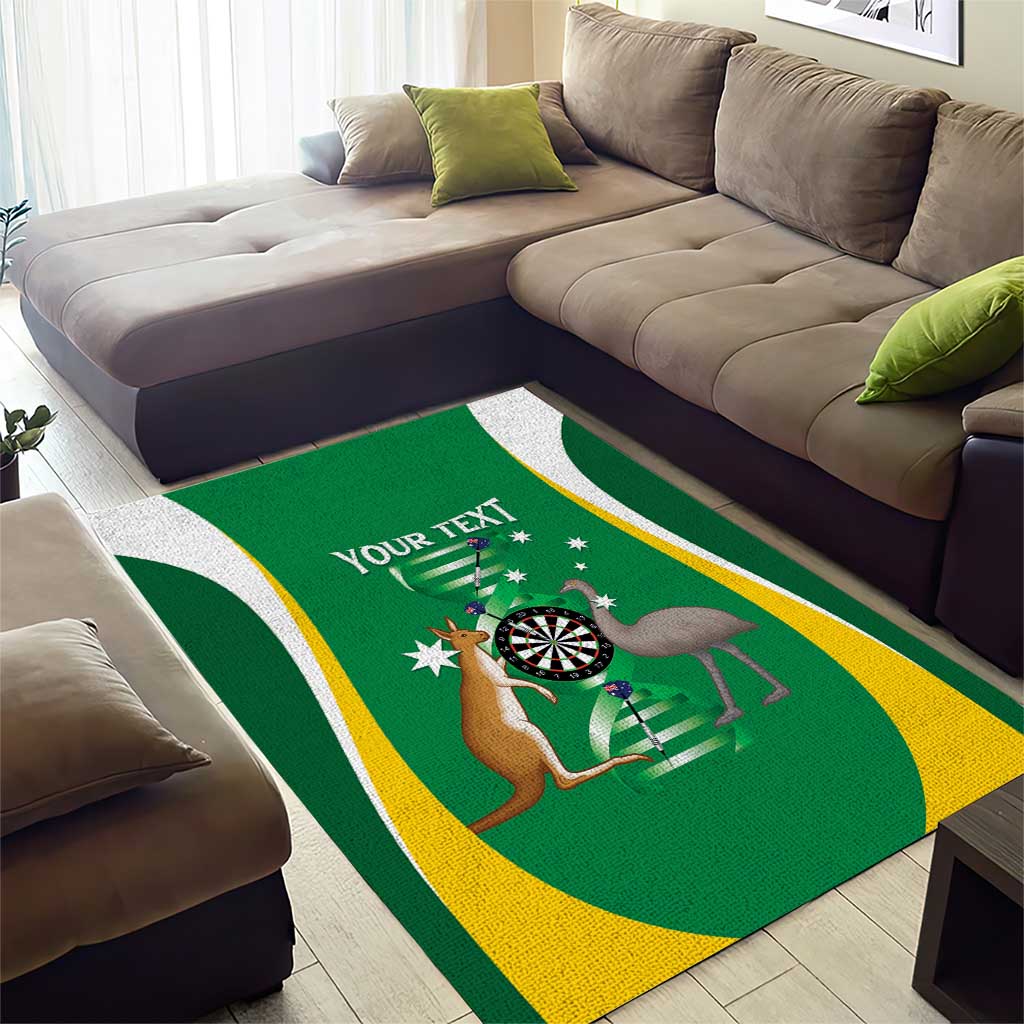 Personalised Australia Darts Area Rug Aussie Its In My DNA National Color - Aussie Hoodie