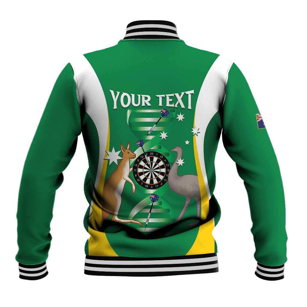 Personalised Australia Darts Baseball Jacket Aussie Its In My DNA National Color - Aussie Hoodie
