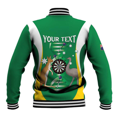 Personalised Australia Darts Baseball Jacket Aussie Its In My DNA National Color - Aussie Hoodie