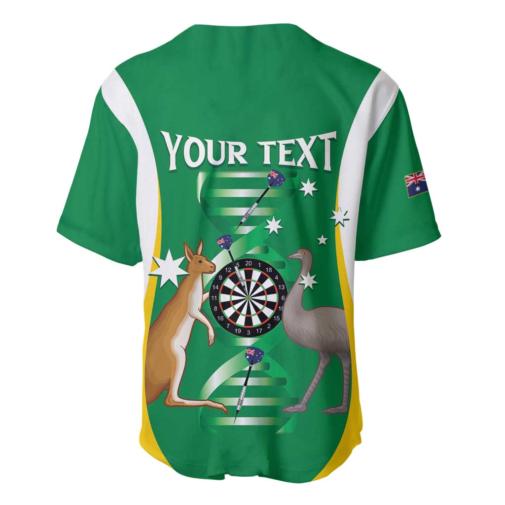Personalised Australia Darts Baseball Jersey Aussie Its In My DNA National Color - Aussie Hoodie