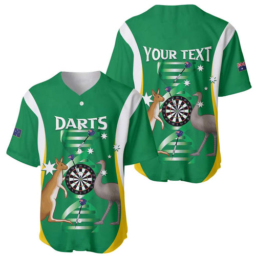 Personalised Australia Darts Baseball Jersey Aussie Its In My DNA National Color - Aussie Hoodie