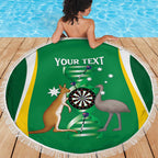 Personalised Australia Darts Beach Blanket Aussie Its In My DNA National Color - Aussie Hoodie