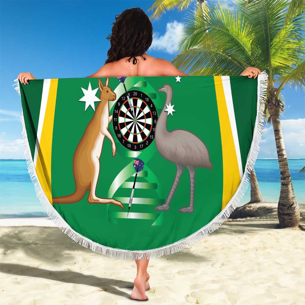 Personalised Australia Darts Beach Blanket Aussie Its In My DNA National Color - Aussie Hoodie
