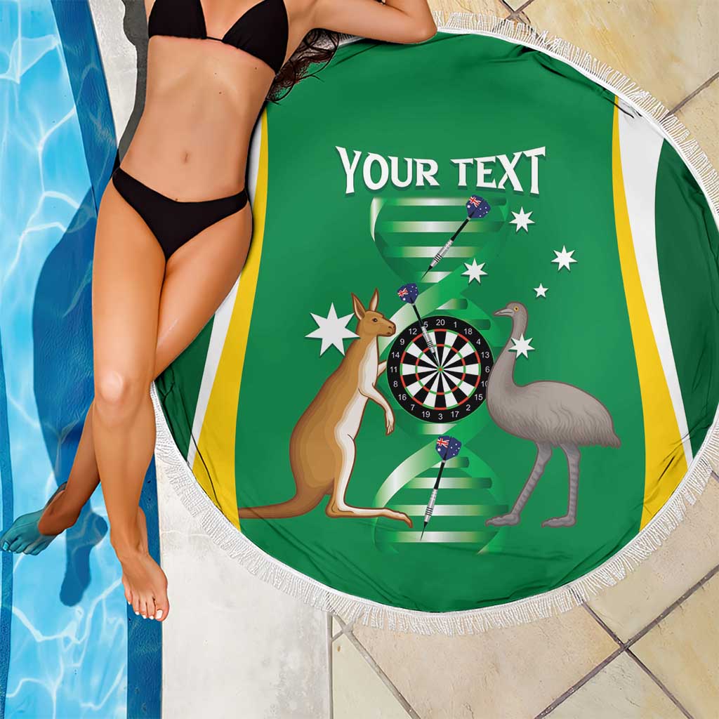 Personalised Australia Darts Beach Blanket Aussie Its In My DNA National Color - Aussie Hoodie