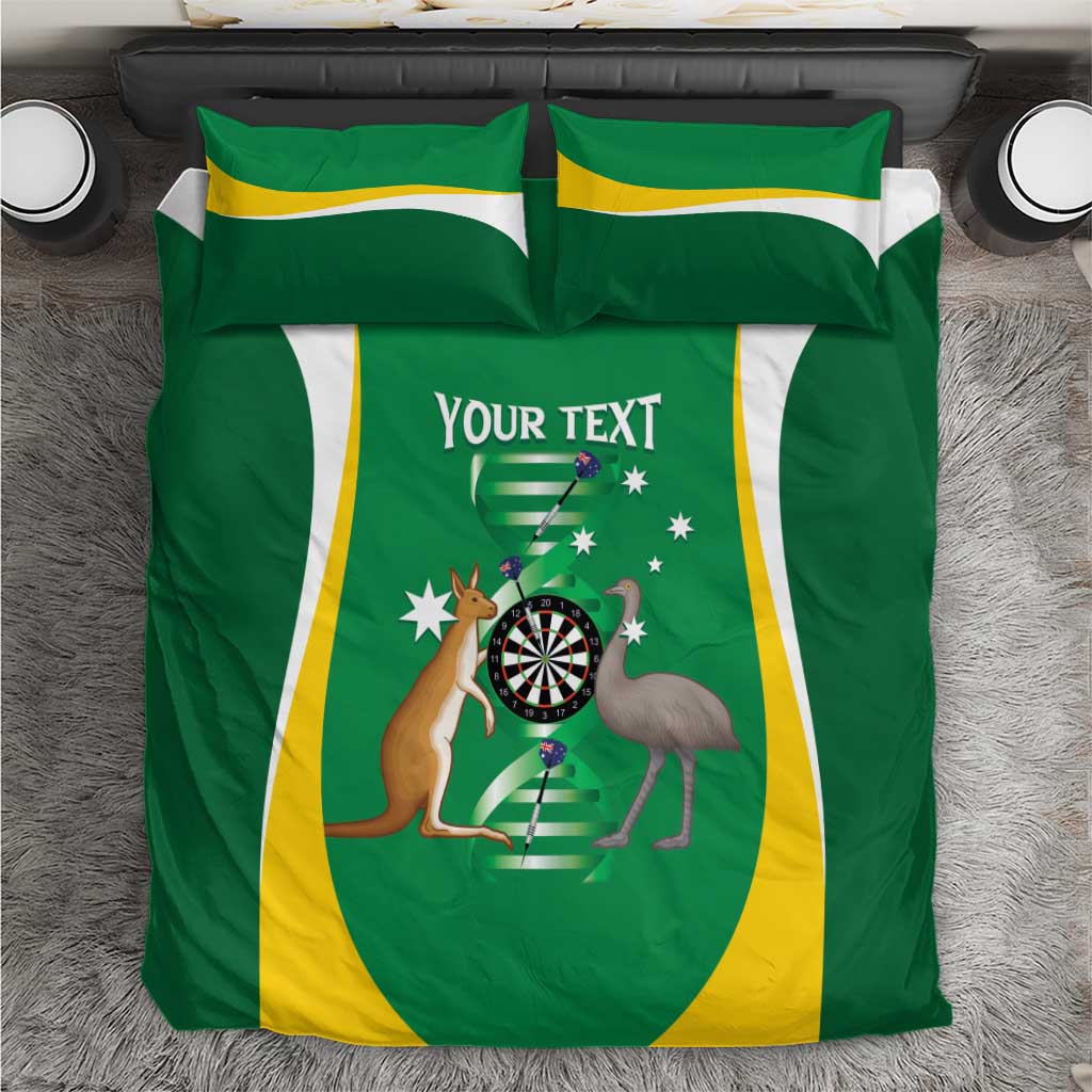 Personalised Australia Darts Bedding Set Aussie Its In My DNA National Color - Aussie Hoodie
