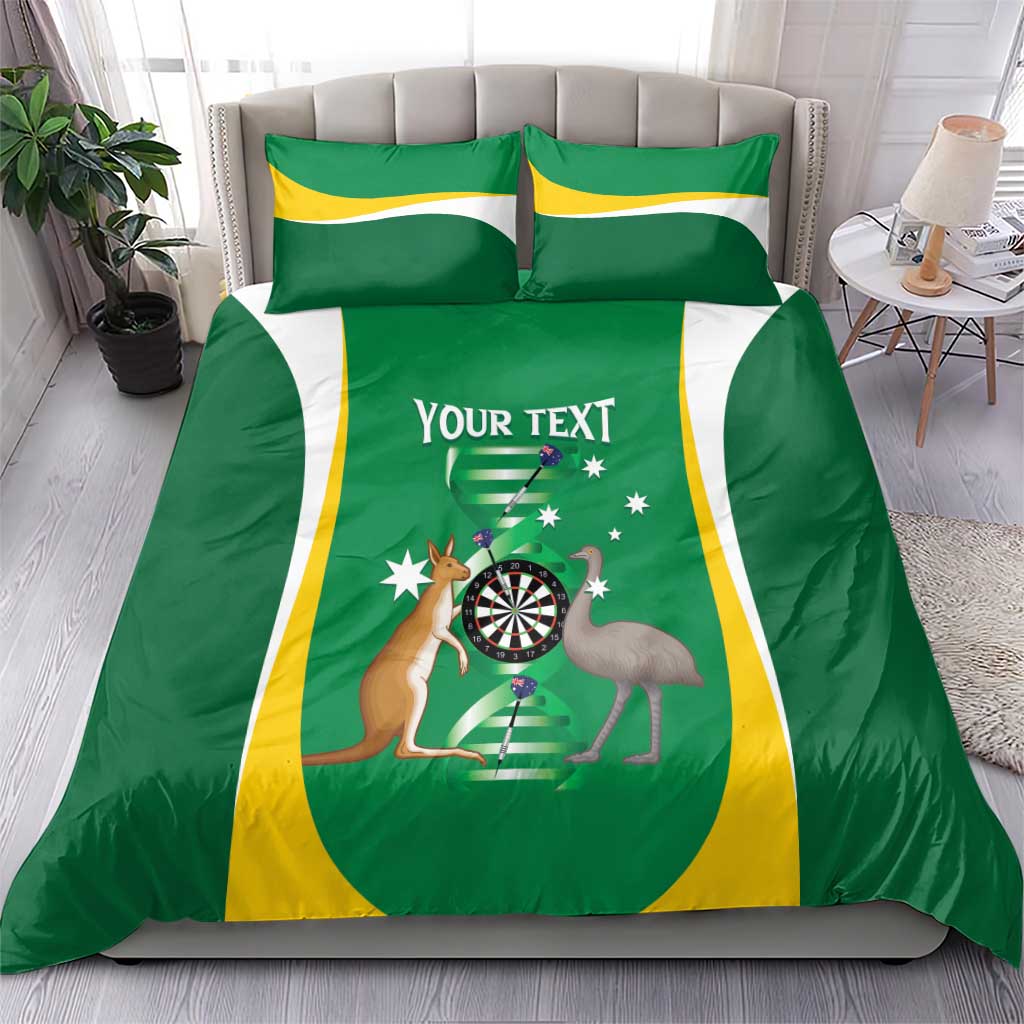 Personalised Australia Darts Bedding Set Aussie Its In My DNA National Color - Aussie Hoodie