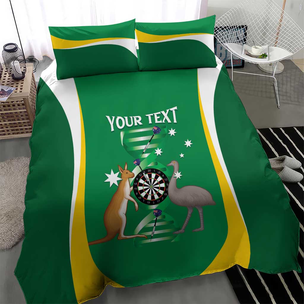 Personalised Australia Darts Bedding Set Aussie Its In My DNA National Color - Aussie Hoodie