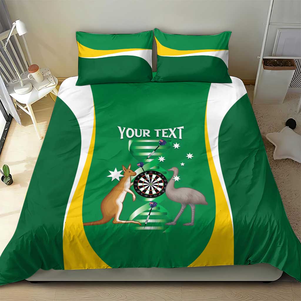 Personalised Australia Darts Bedding Set Aussie Its In My DNA National Color - Aussie Hoodie