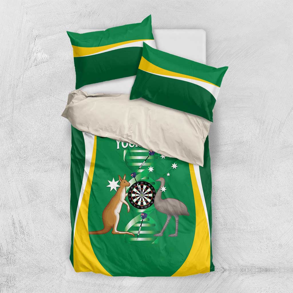 Personalised Australia Darts Bedding Set Aussie Its In My DNA National Color - Aussie Hoodie